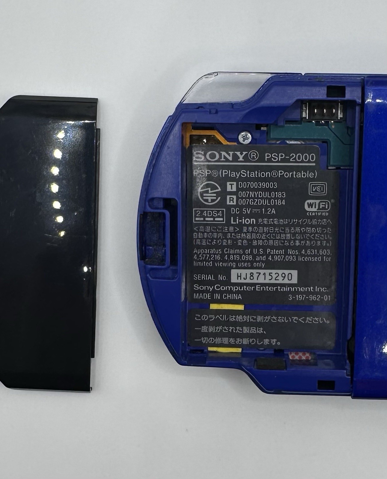 Sony PSP 2000 Blue Console TESTED + WORKING! no battery no charging cable incl.