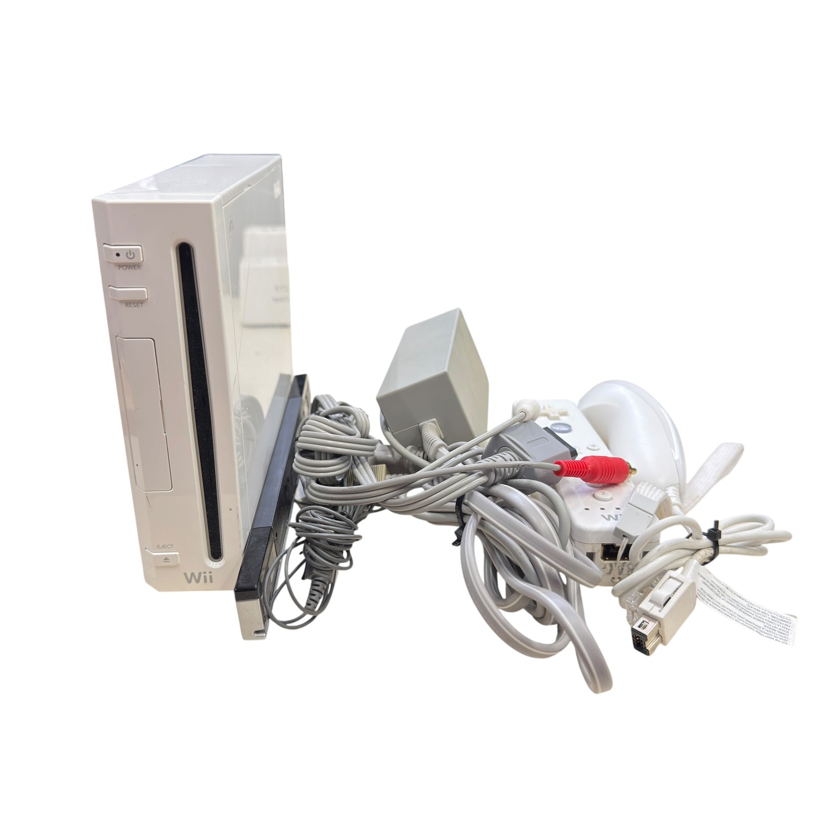 Nintendo Wii Console RVL-001(USA) White System w/ Wii Remote Nunchuk & Cables