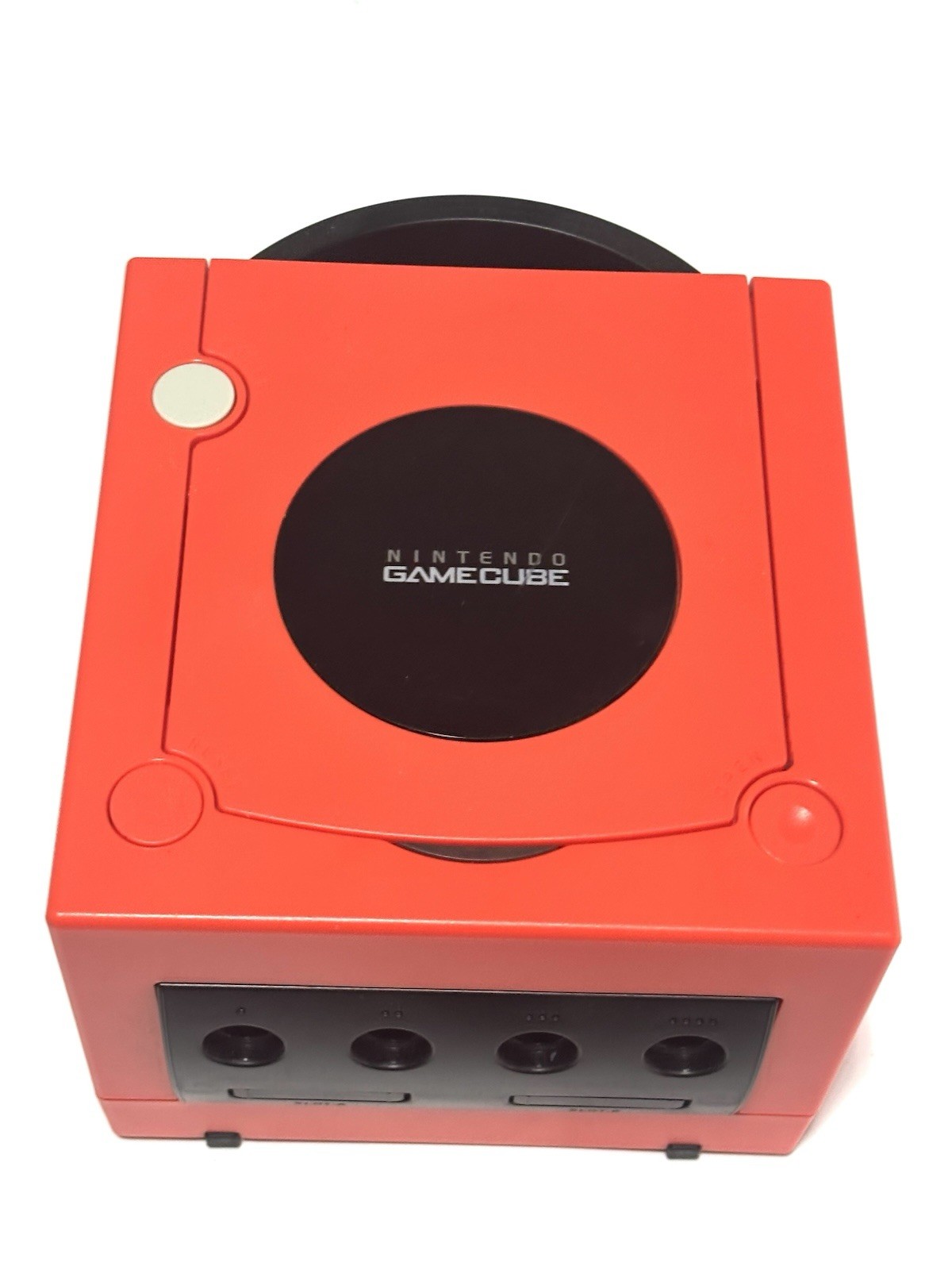 Nintendo GameCube Console Red&Black Custom Console + Controller + Wires Bundle