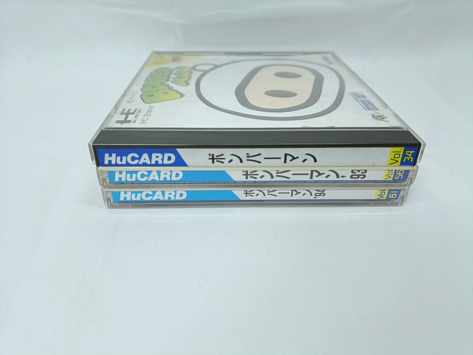 PC Engine CORE GRAFX console + Bomberman, ’93, ’94 Case game set NTSC-J Tested