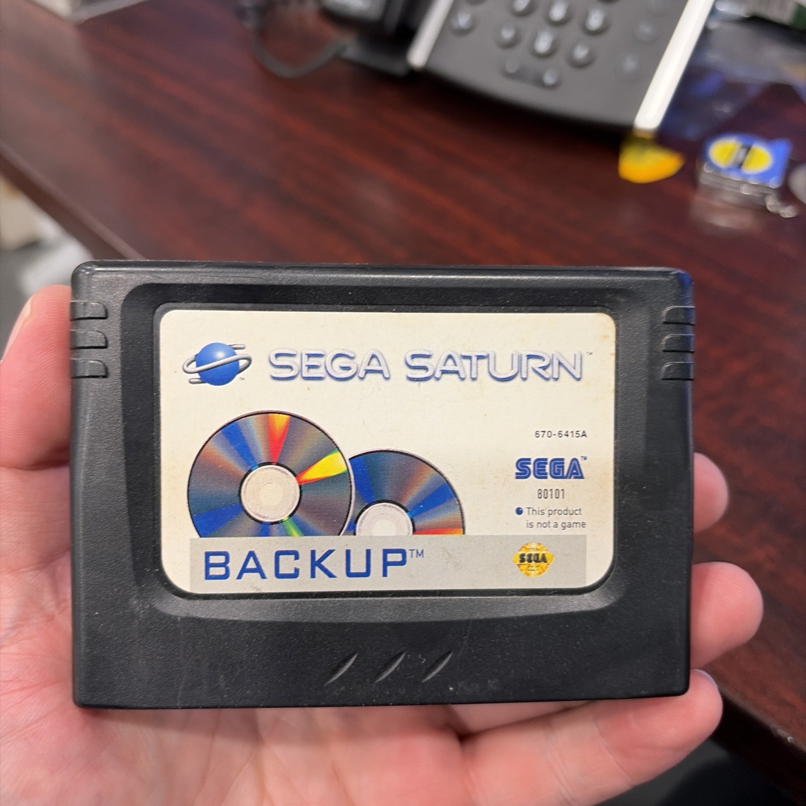 Sega Saturn MK-80000A Console Black Working W/ Controller and 17 games & backup