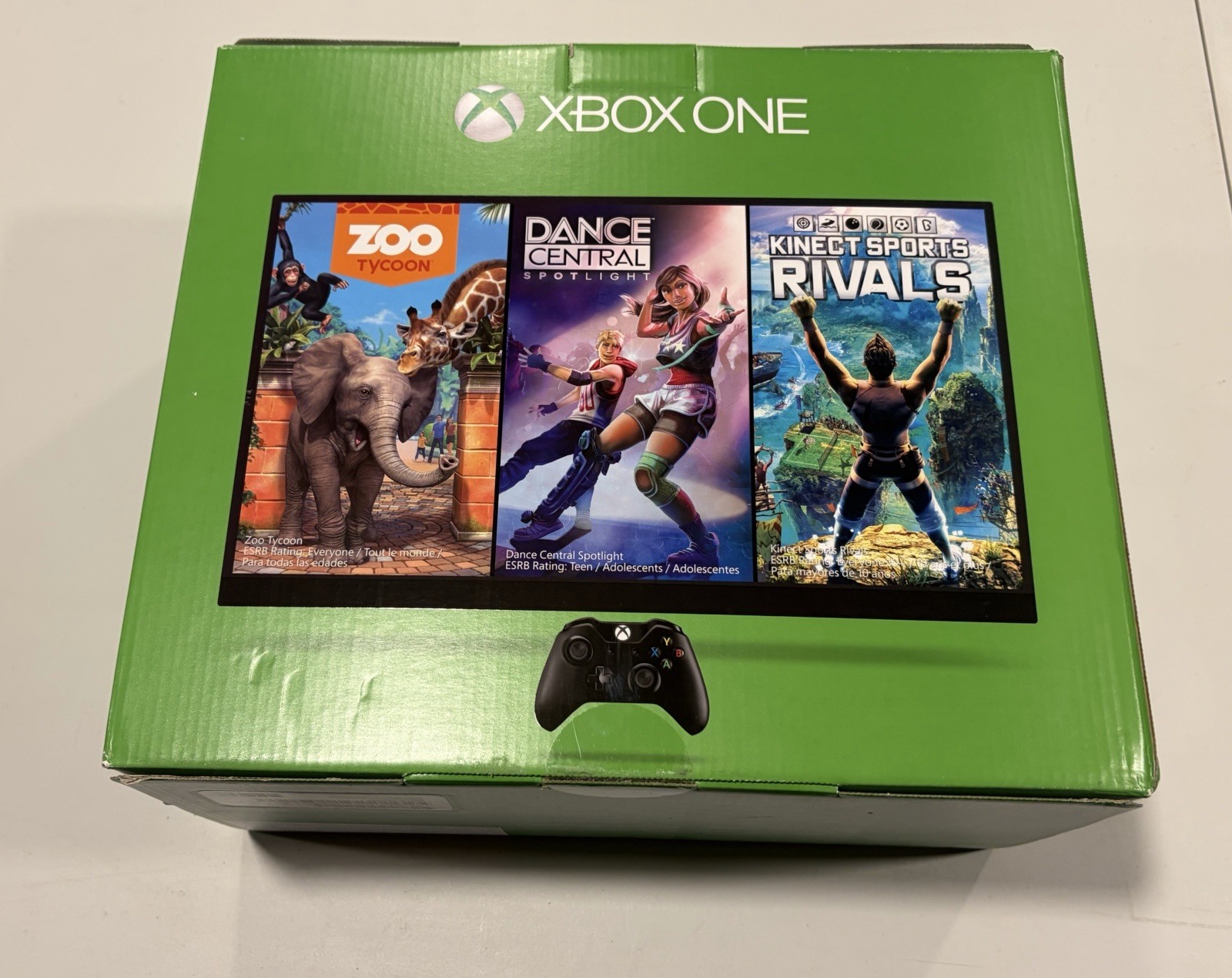 Microsoft Xbox One Console Bundle w/ Kinect, Controllers, Original Box & Inserts