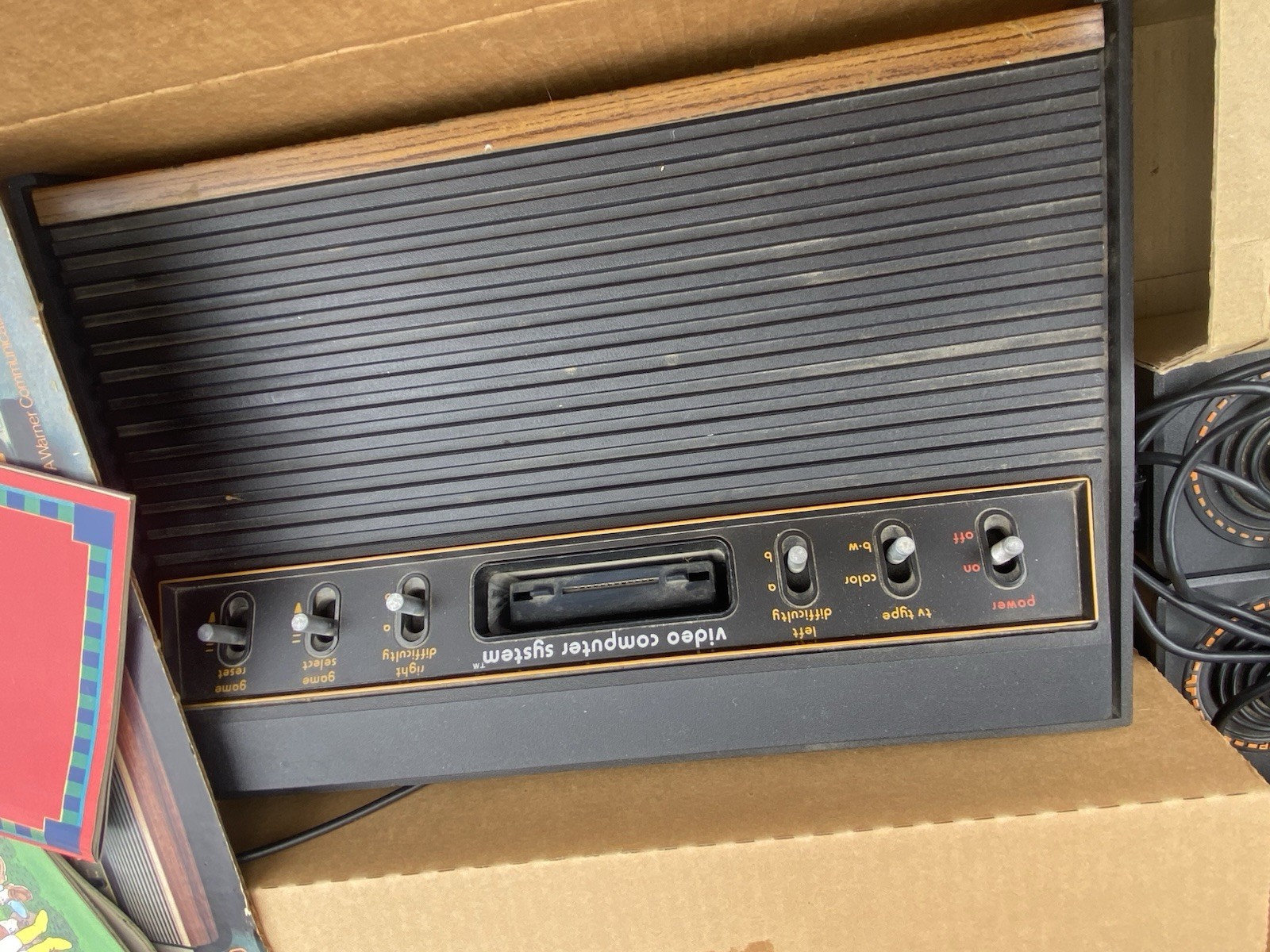 Vintage Atari CX-2600A Console Video Computer System W/ Box And Games