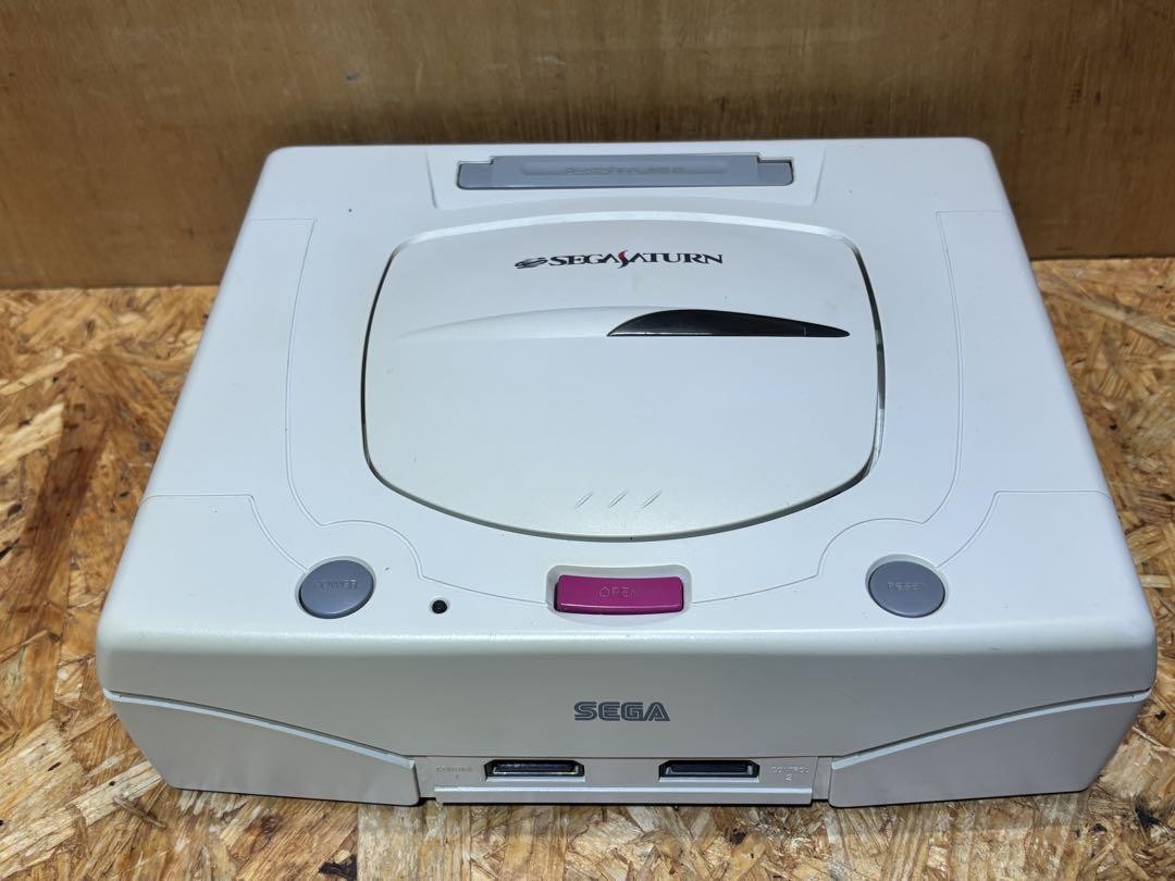 Sega Saturn Console + controller NTSC-J HST-3220 white Tested s1313M