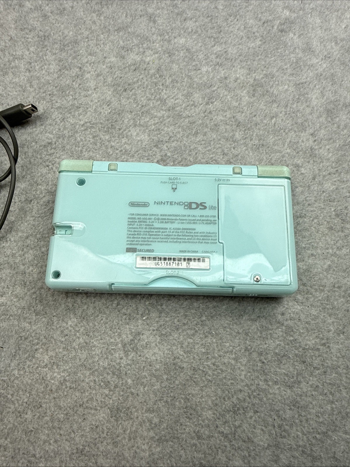 Nintendo DS Lite Console with Charger – Ice Blue