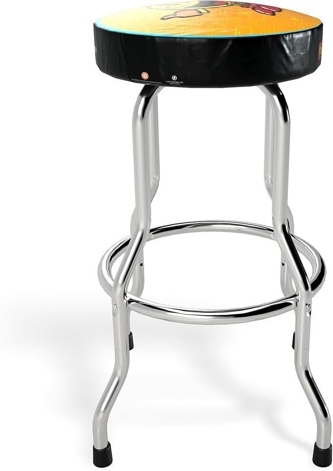 Arcade1Up Pac-Man Adjustable Arcade Stool Chrome Steel Frame A1U