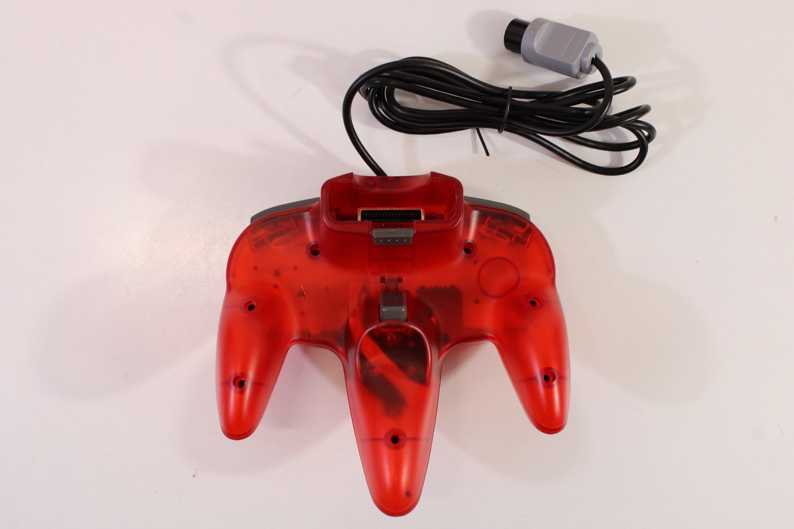 Nintendo 64 Clear Transparent Red Console NTSC REGION FREE N64 Controller LED