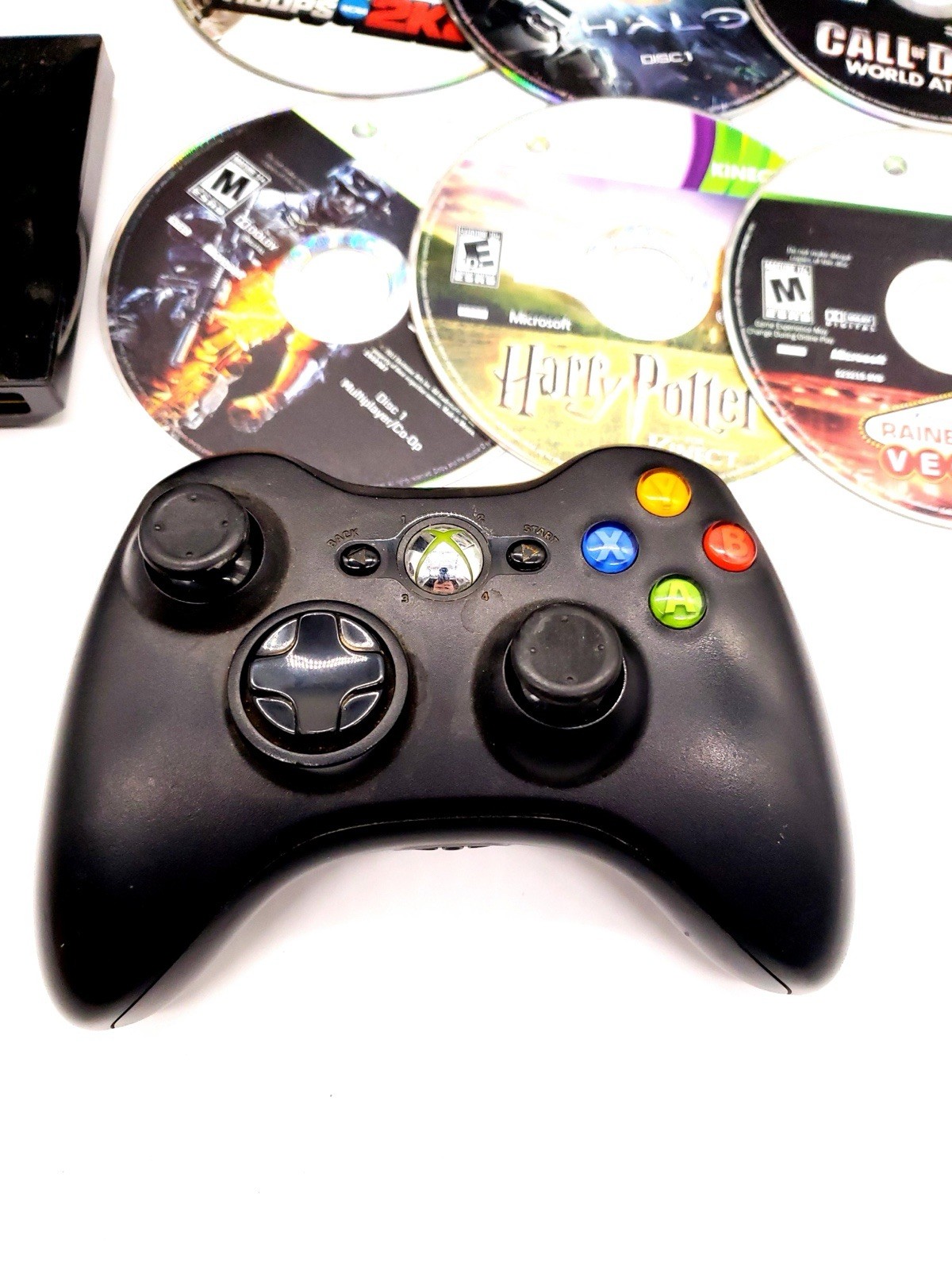 Microsoft Xbox 360 S Console – Black (1439) 250GB Drive & 34 Games SYSTEM WORKS