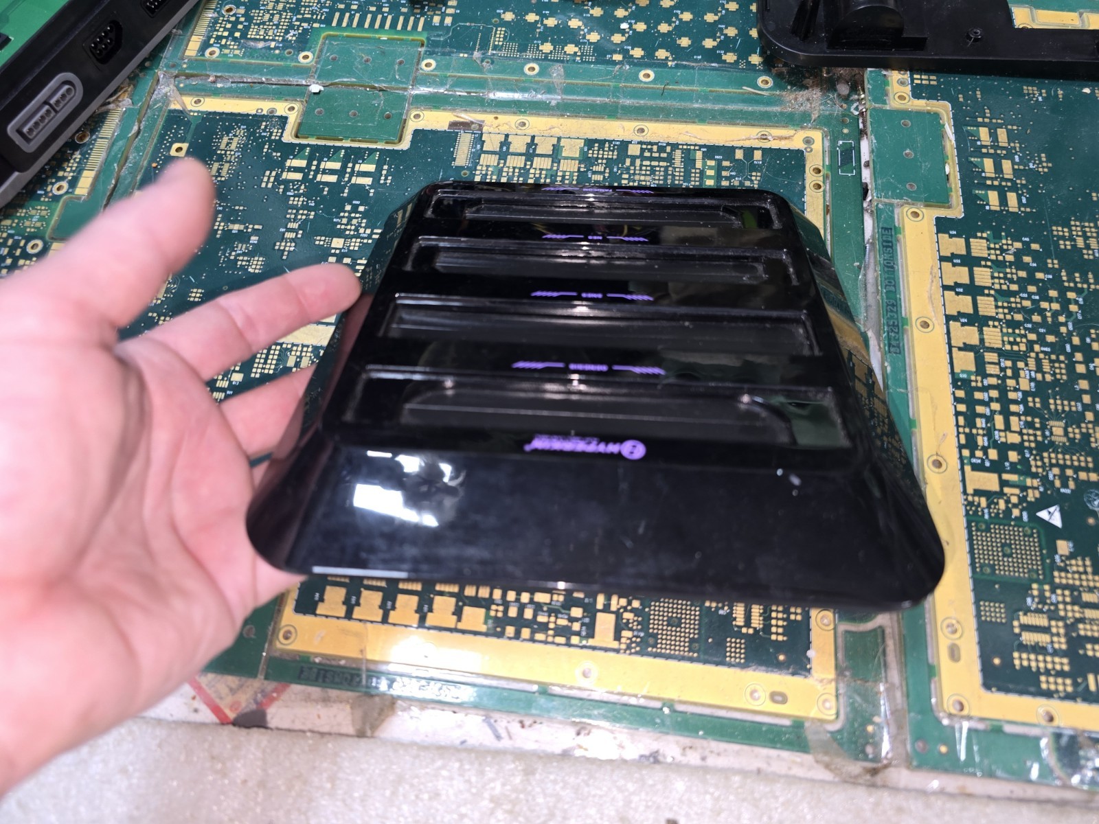 Hyperkin Retron 5 Top Cartridge Slot Cover w/Flaps & Springs ONLY-Good-READ ALL