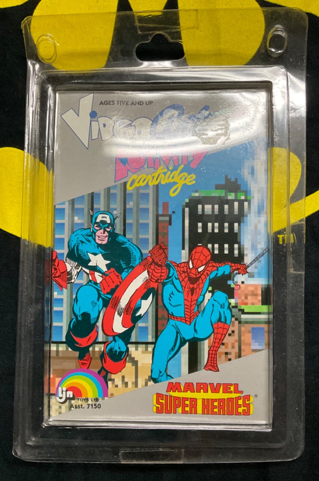 NIB Vintage 1987 LJN Video Art Game Marvel Super Heros Spiderman Captain America