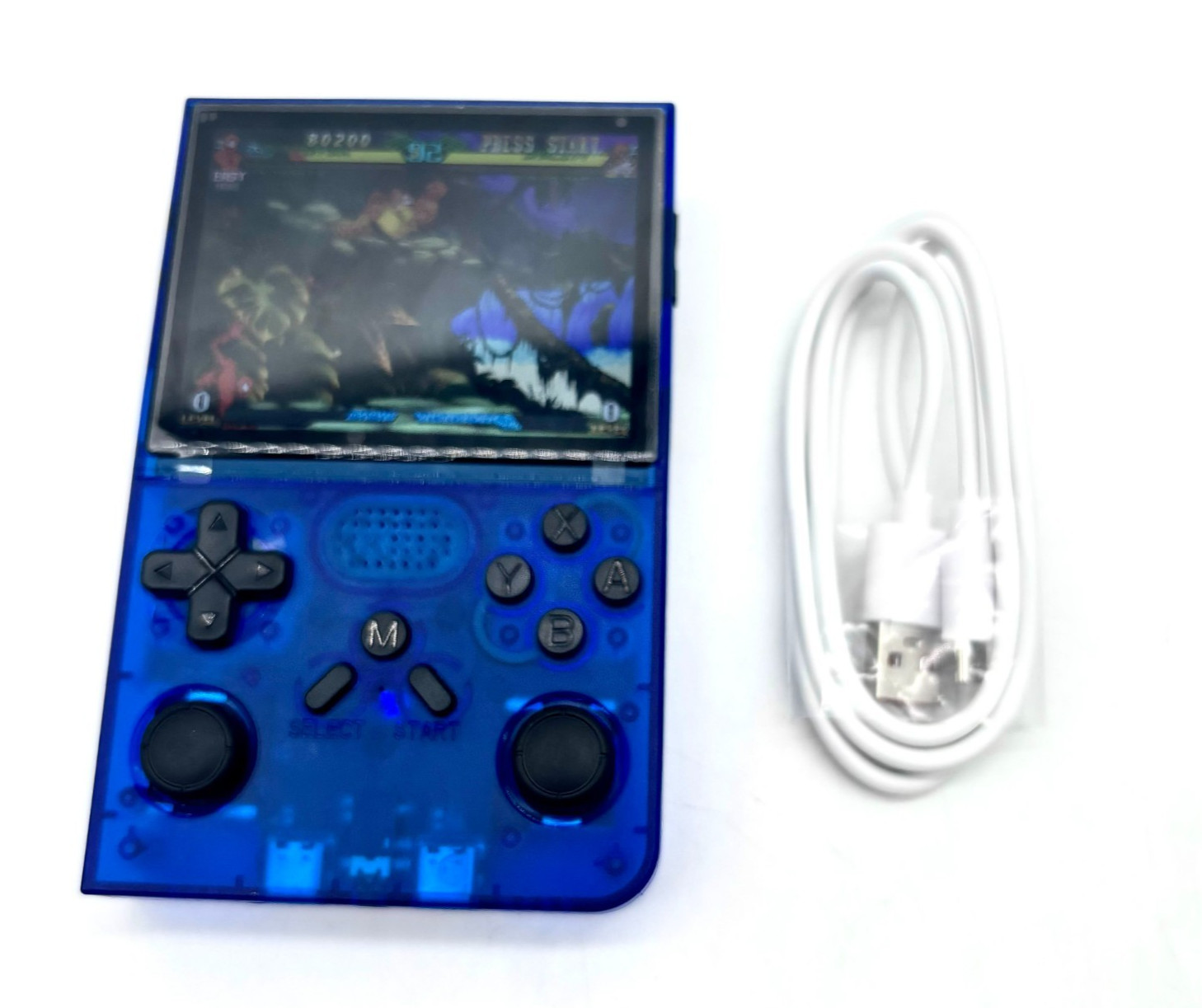 Handheld Retro Style Gaming Console w/ Built In Speaker – Blue Model R40