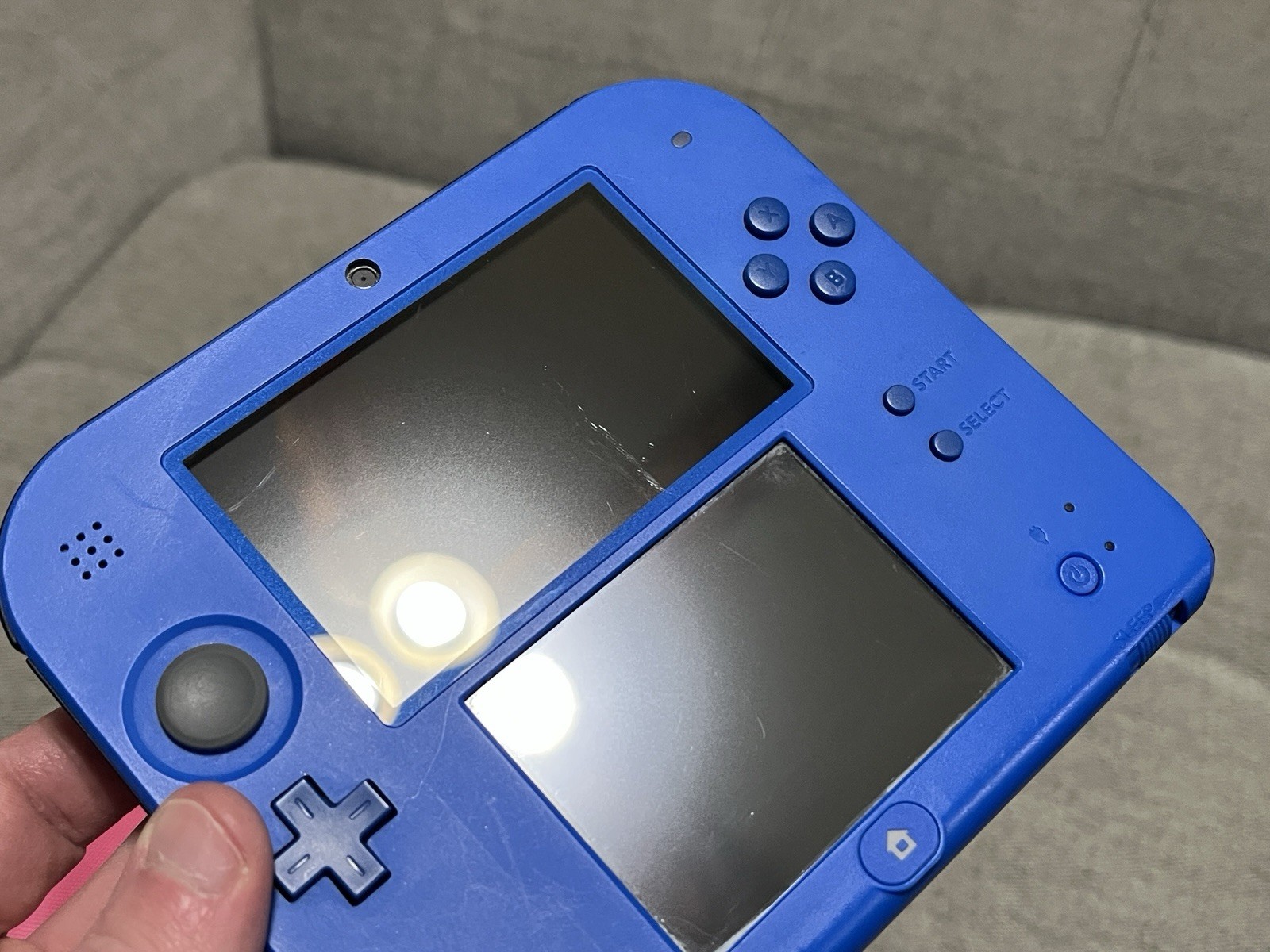 Nintendo 2DS Handheld Game Console FTR-001 Black/Blue