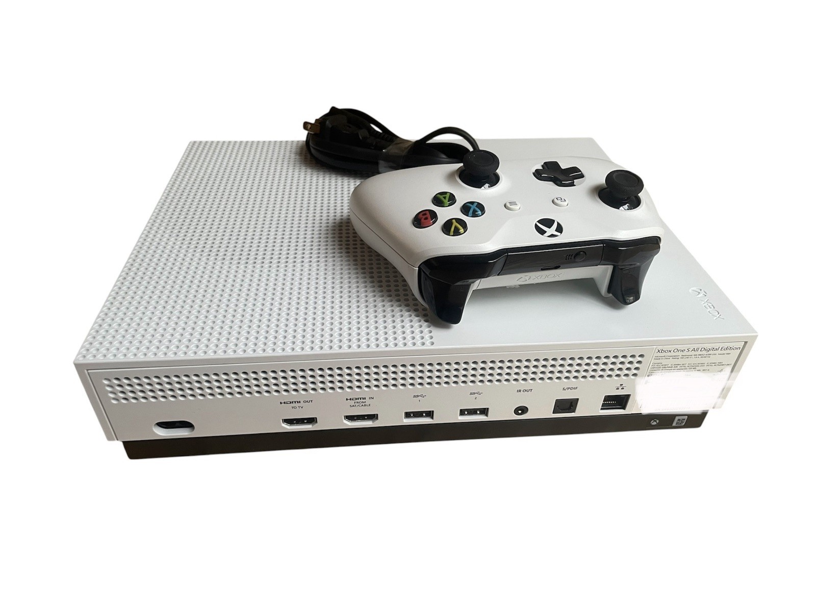 Microsoft Xbox Series S 1 TB – White w/ White Controller Open Box. ALL DIGITAL