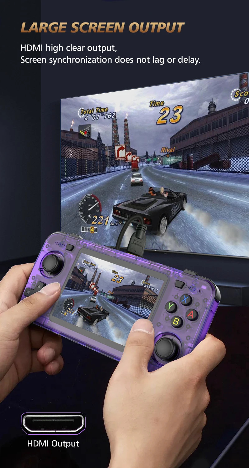 R36H Retro Mini Open Sourse Consola Handheld Game Console R36 Max Pro Max 64/128
