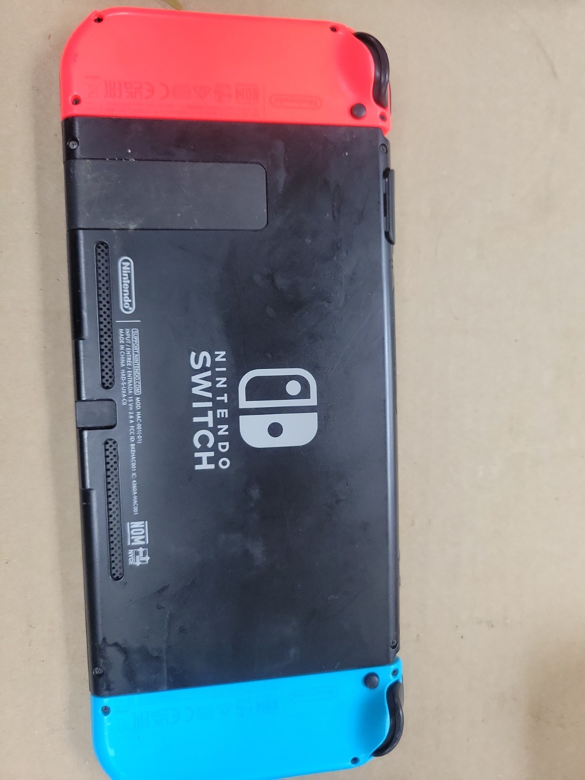 Nintendo Switch Console Tablet w/ Neon Yellow Blue &White Joy-Con. Sold Separat