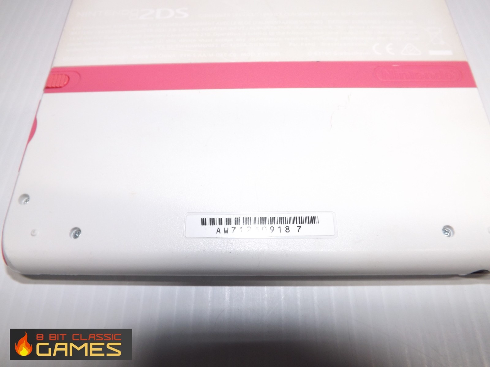 White & Pink Nintendo 2DS System – FAST SHIPPING! 613a