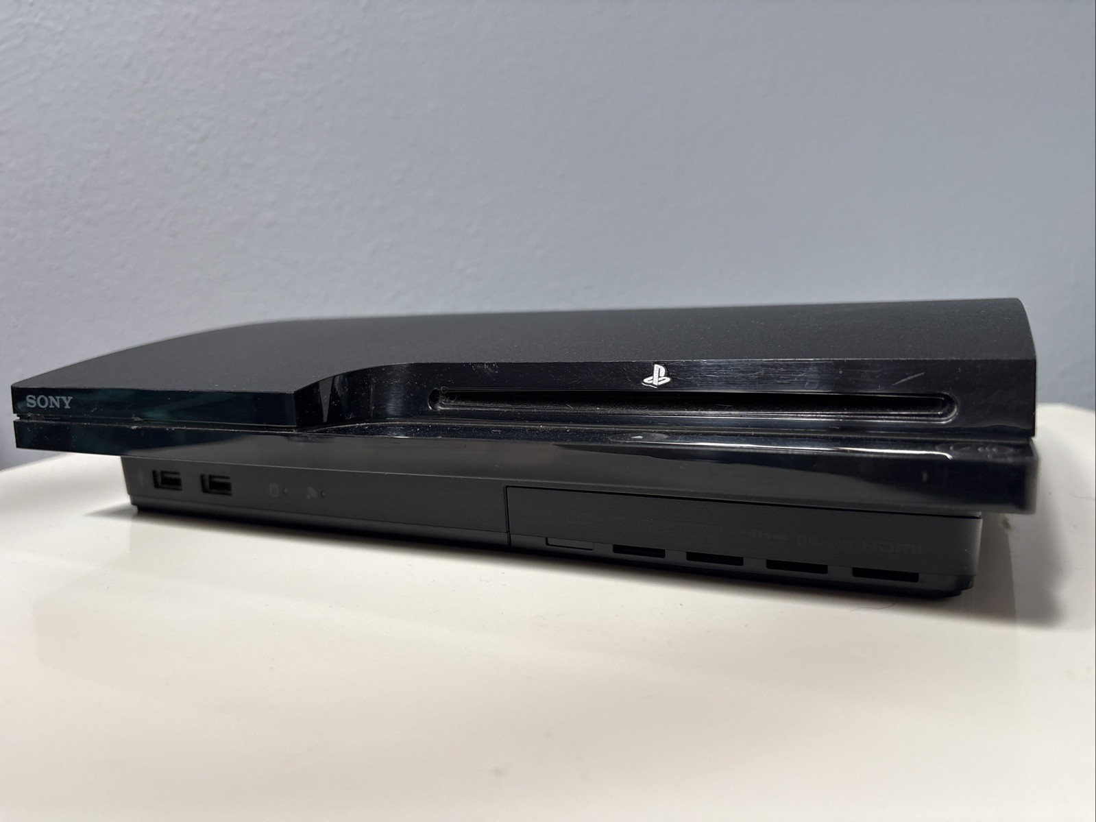 Sony PlayStation 3 Slim 120GB Console (Black, CECH-2001A) w OEM controller