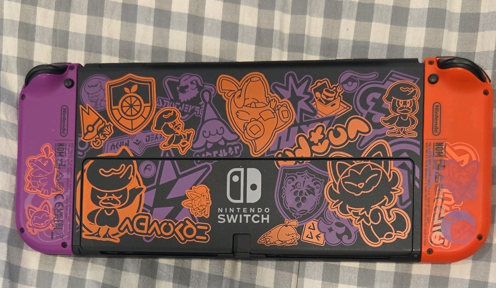 Nintendo Switch OLED Pokémon Scarlet & Violet Edition Console Black Orange