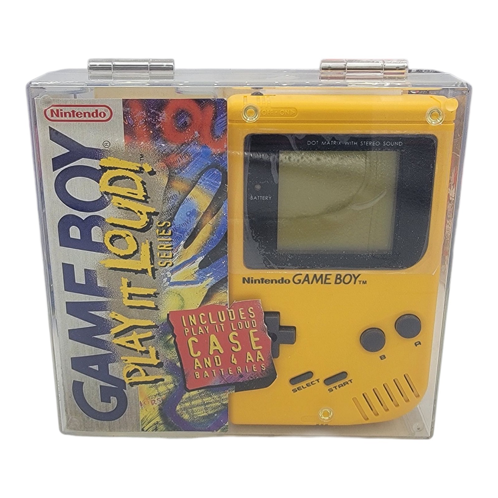 Rebuilt Nintendo Gameboy YELLOW Play It Loud! Edition DMG-01 Complete CIB – READ