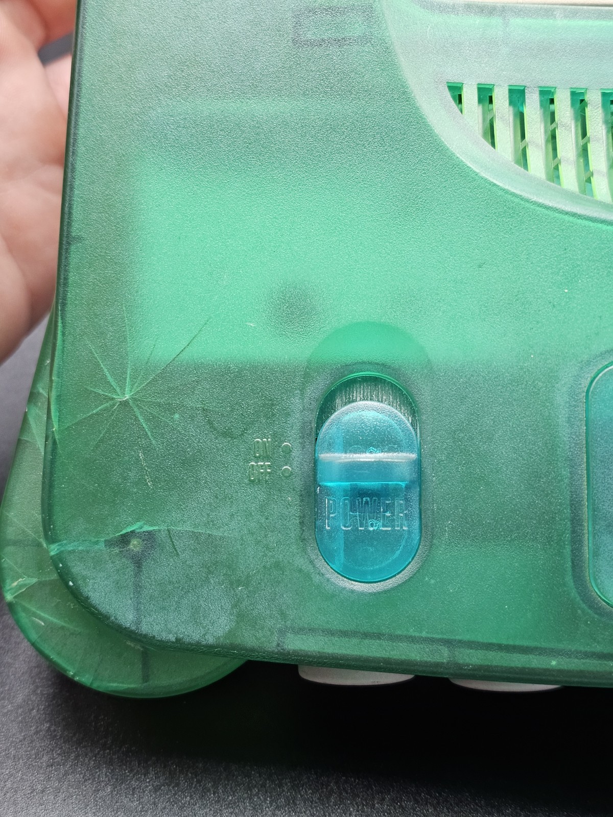 Nintendo 64 Clear Blue Console Only (READ DESCRIPTION) Poor Condition