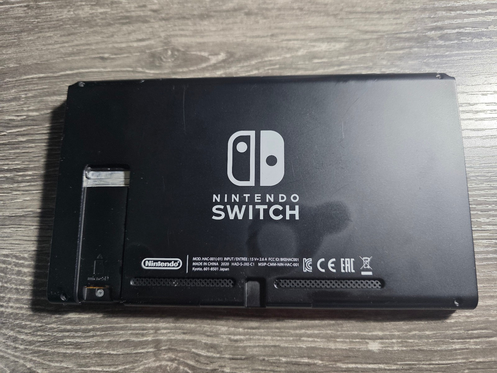 Nintendo Switch HAC-001 (-01) Console ONLY Black AS-IS For PARTS OR REPAIR