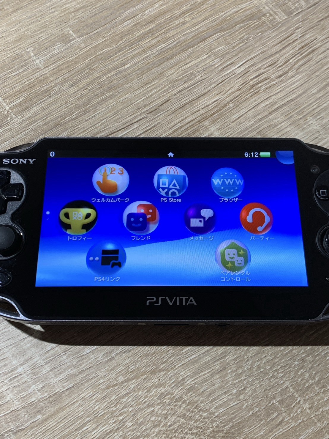 0980 Sony PlayStation PS Vita PCH-1000 Crystal Black Good Tested