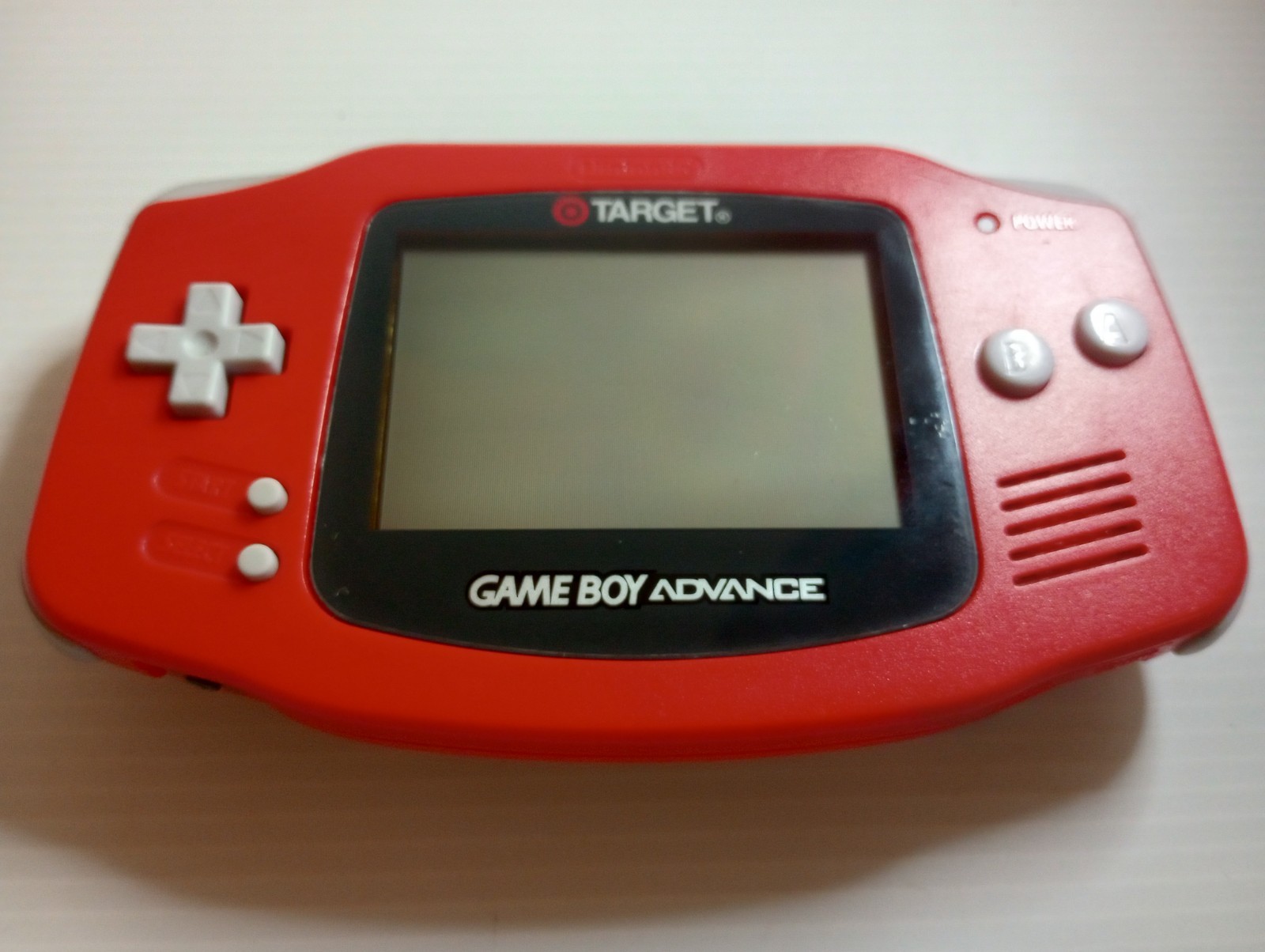 Nintendo Game Boy Advance GBA Red Target Exclusive Rare Battery Cover Included