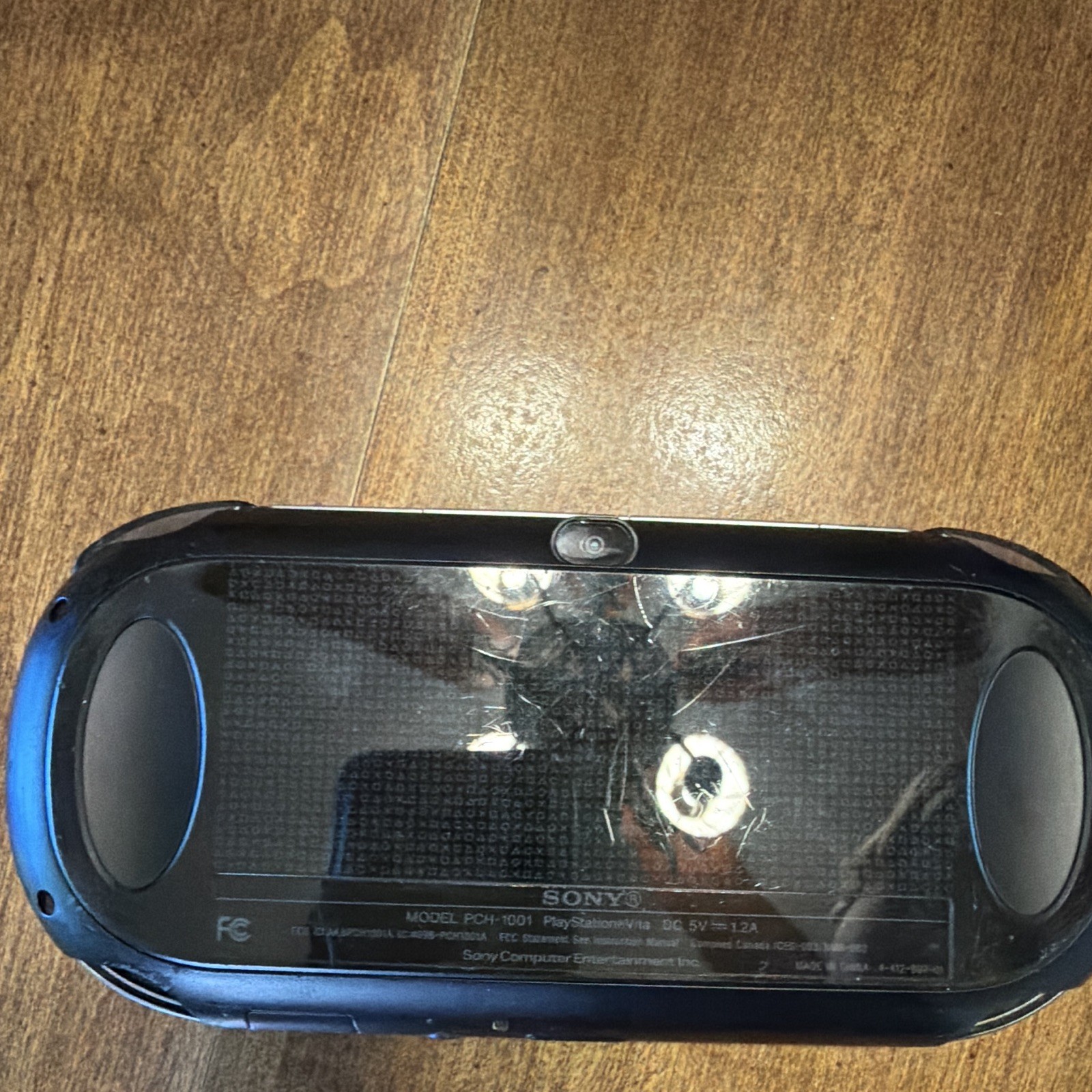 Sony PS Vita PCH-1001 Black Handheld Console NTSC-U/C Cameras Rear Touchpad