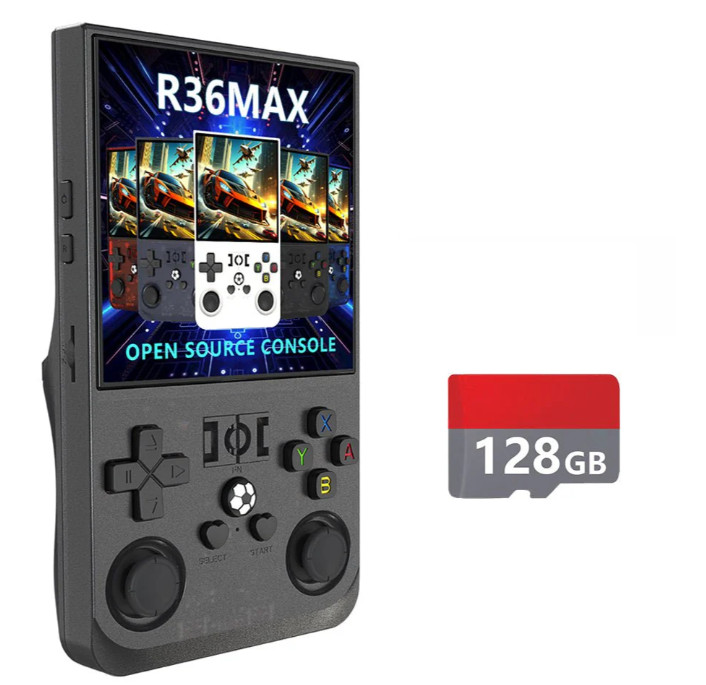 R36MAX Retro Handheld Console | Fully Loaded 128GB CFW | Power On & Play!
