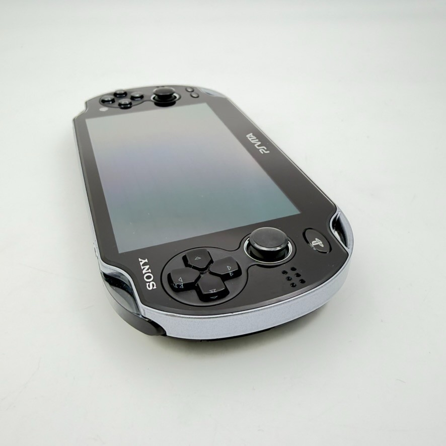 Sony PS Vita PCH-1100 Crystal Black 3G/Wi-Fi Model Console OLED Boxed From Japan