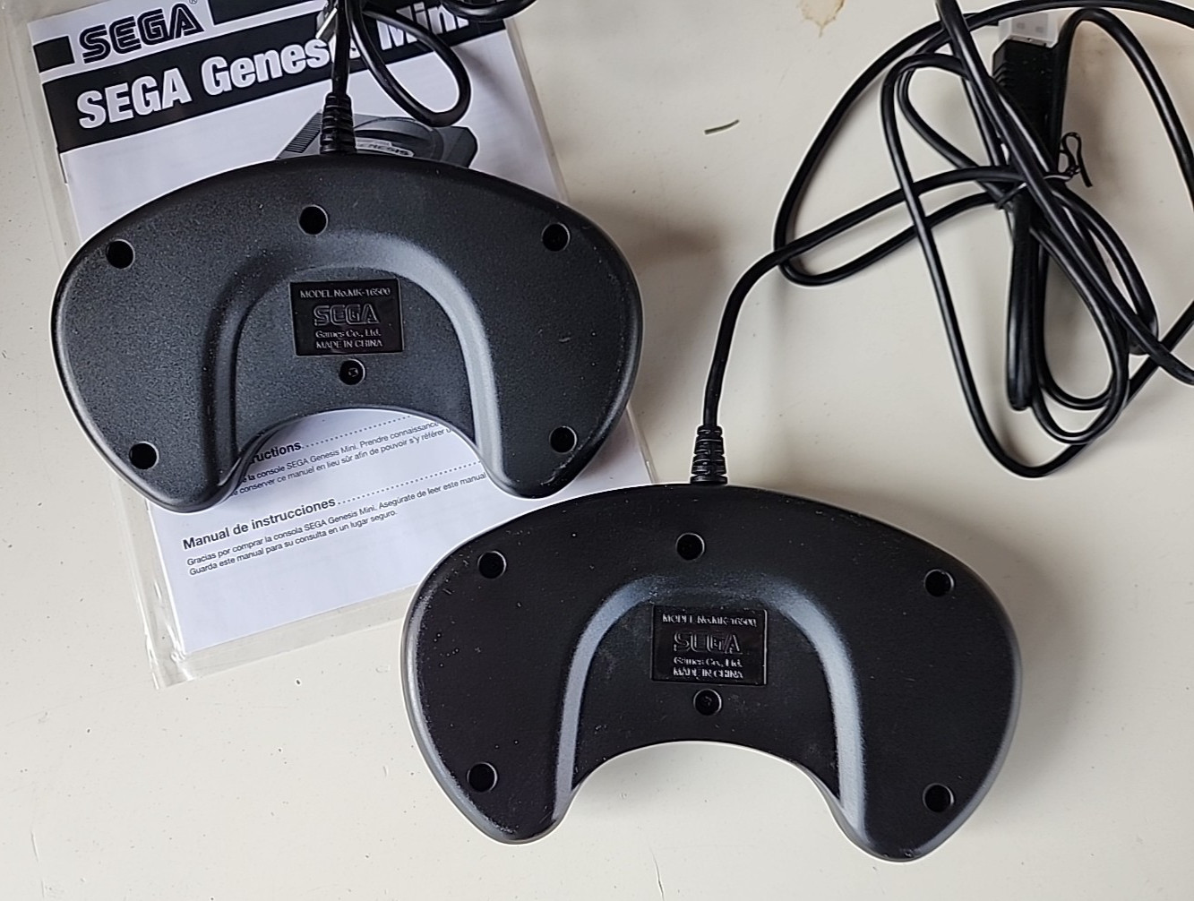 SEGA Genesis Mini Home Game Console Complete in Box Authentic 40+ Games 2 Cntrls