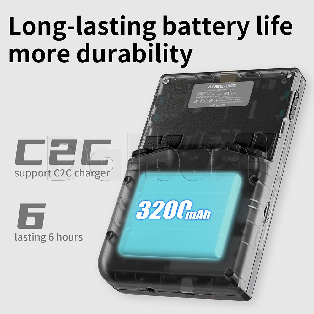 RG 40XXV Black 4.0′ IPS handheld Game Console Linux 64-Bit 64G 5K Games