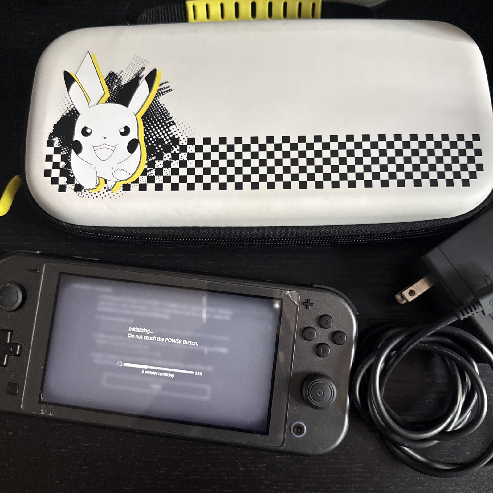 Nintendo Switch Lite Console – Pokemon Dialga & Palkia w case and charger