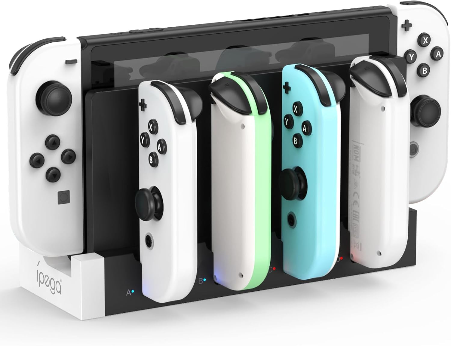 Switch 1 &OLED Controller Charger Dock, Charging Dock for Switch OLED, 4 in 1 P