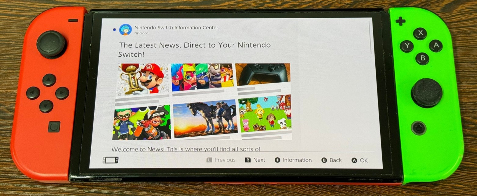 Nintendo Switch OLED – Red Model – Fair Used Cond – Chipped Plastic – Works READ