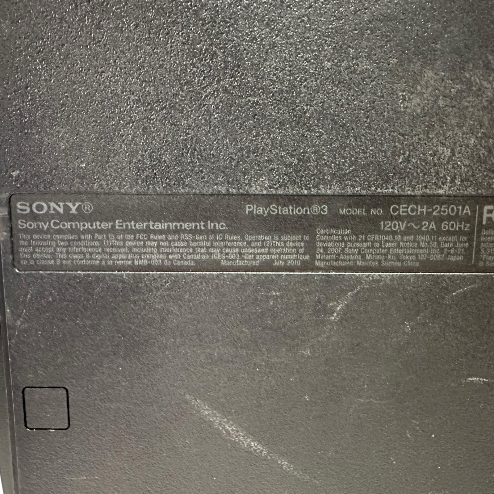 Sony PlayStation 3 Slim 160GB CECH-2501A Console Only PS3 VIDEO OUTPUT ISSUE