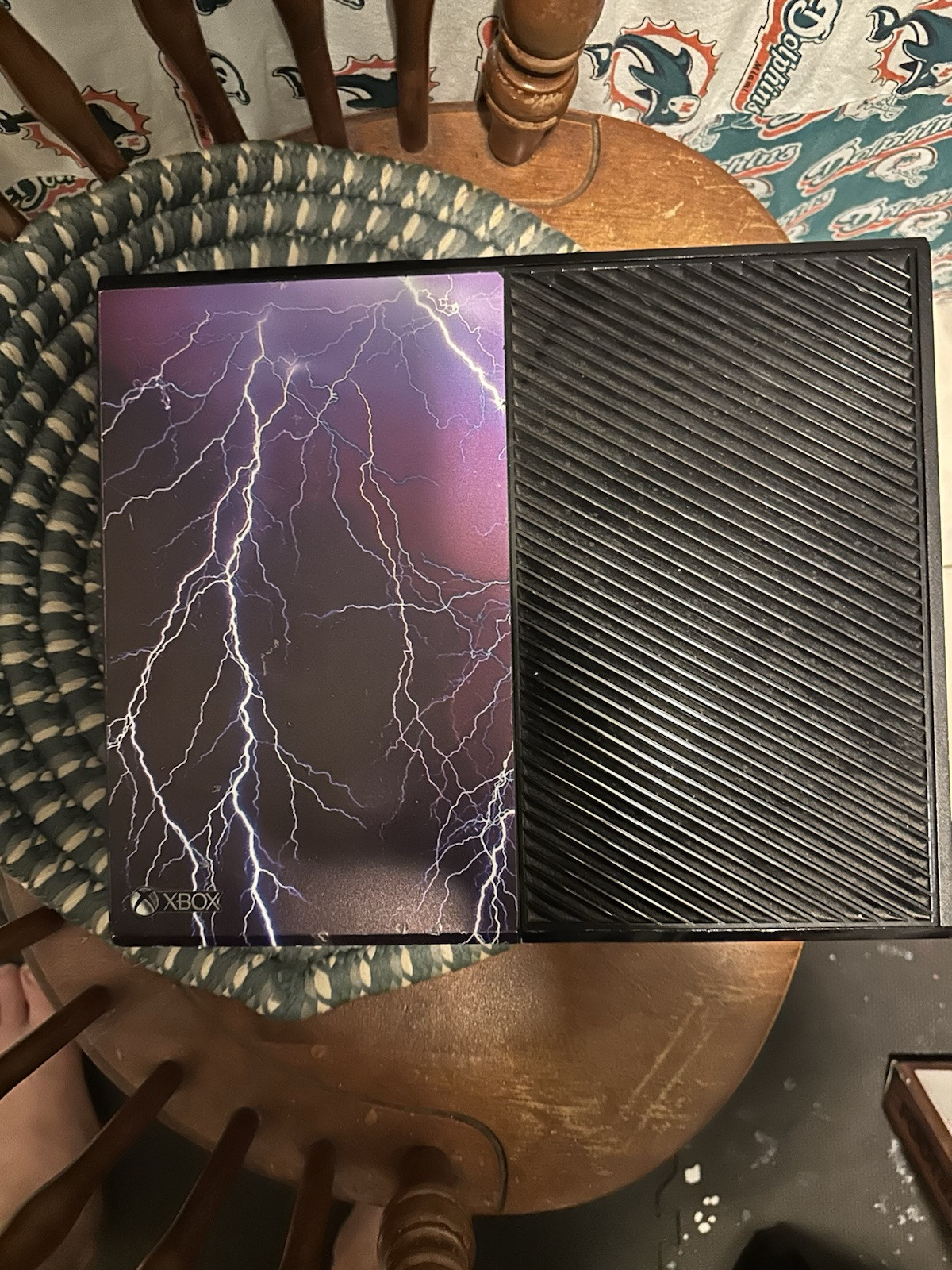 Microsoft Xbox One 500GB Home Console – Black (1540) With Lightning Bolt Skin