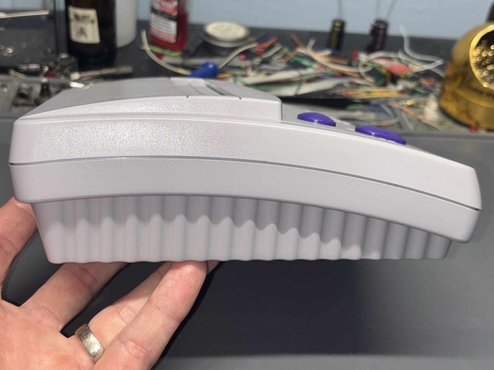 Ultimate SNES RGB Super Nintendo Console Mini Jr. 1 Chip Region Region LED