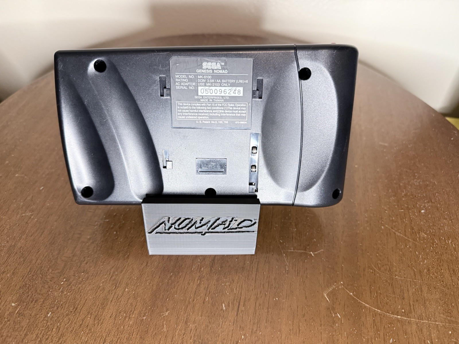Sega Genesis Nomad MK-6100 Tested/Working w/ Laser Bear Battery Pack