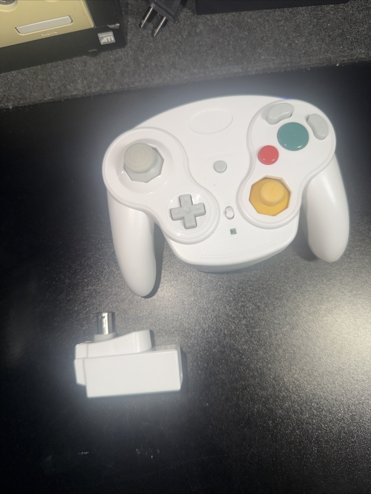 Nintendo GameCube DOL-001 Console bundle Black w/ 2 Controllers & 1 Game Tested