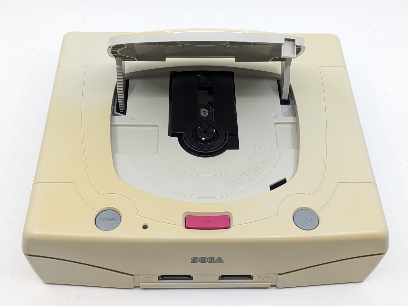Sega Saturn White HST-3220 NTSC-J Japan Tested w/ SEGA RALLY CHAMPIONSHIP