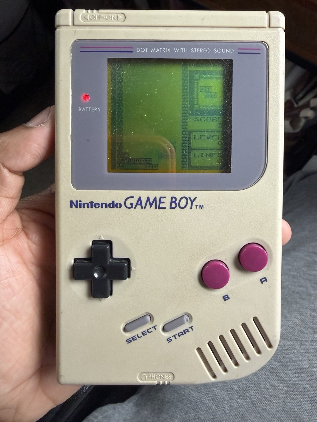 Nintendo Game Boy DMG-01 Gray Handheld System NTSC-U/C Stereo Sound