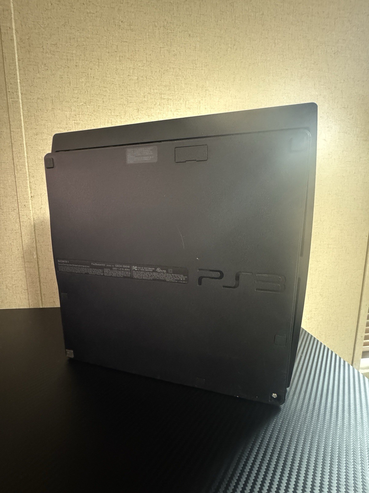 Sony PlayStation 3 PS3 Slim 120GB Charcoal Black Console CECH-2001A Working Read