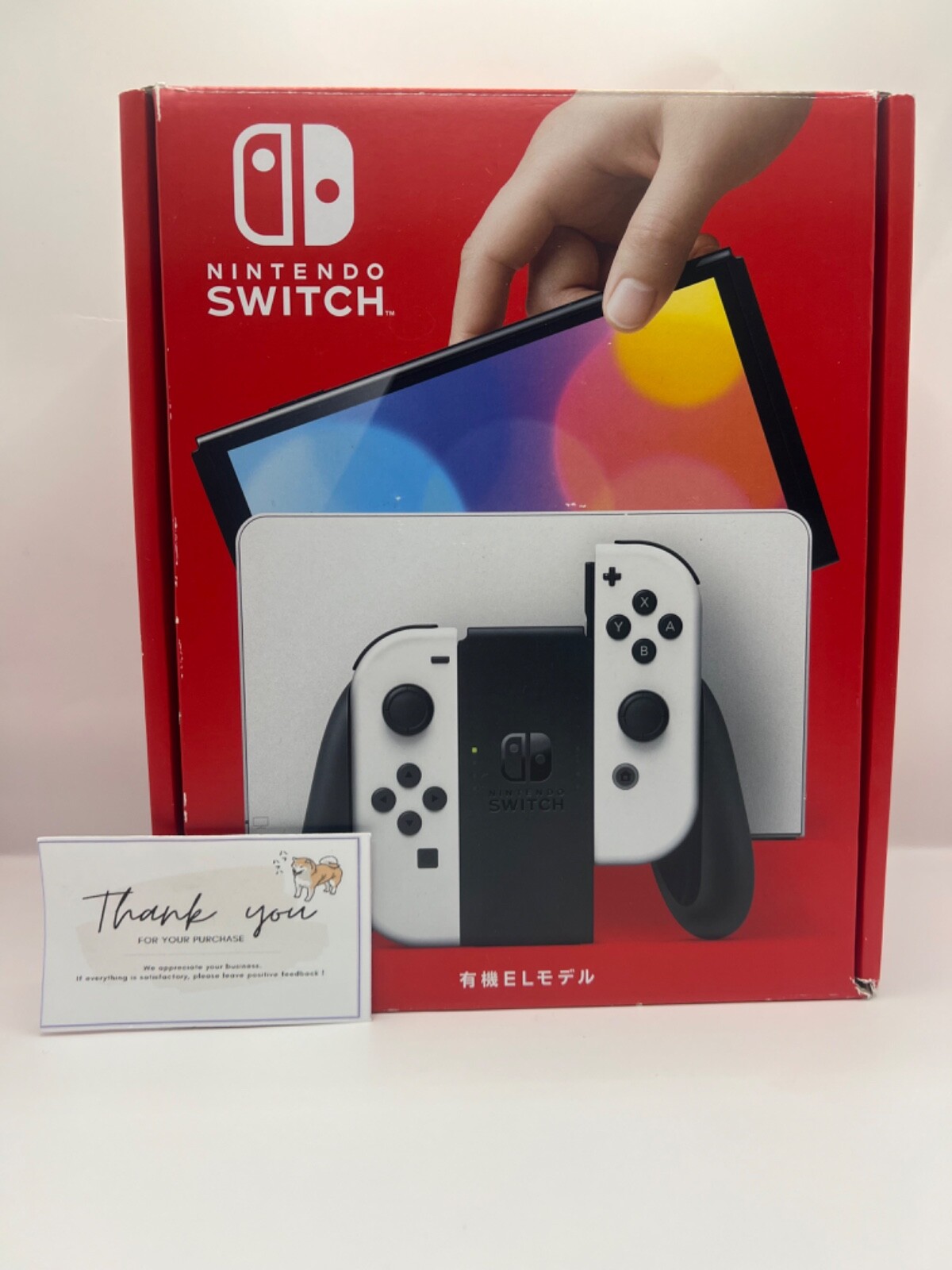Nintendo Switch Console Tablet OLED HEG-001 w/Joy Con + Dock + Charger +HDMI BOX