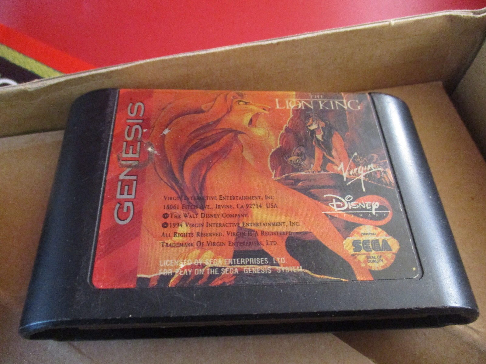 Sega Genesis Model 2 Console w/ Lion King Box, Controller, Cords, System Manual