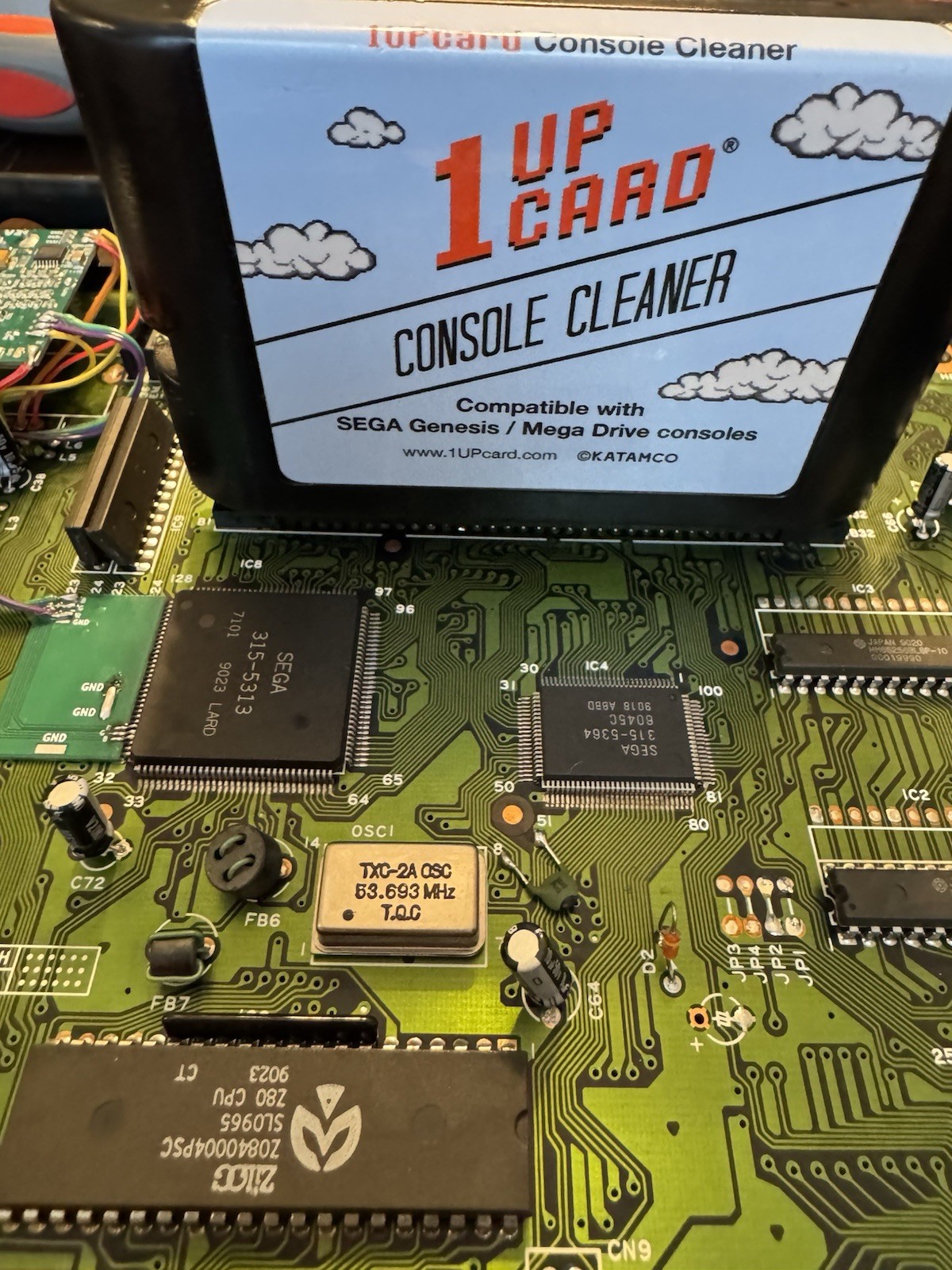 SEGA GENEIS Model 1 VA3! with 3bp V2+ BEST AUDIO AND CLEAN VIDEO RECAPPED RARE!