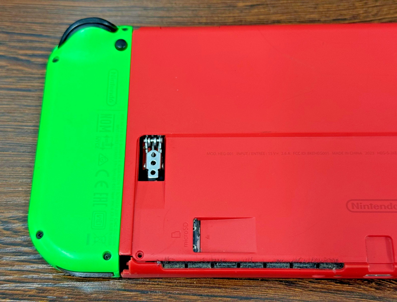 Nintendo Switch OLED – Red Model – Fair Used Cond – Chipped Plastic – Works READ