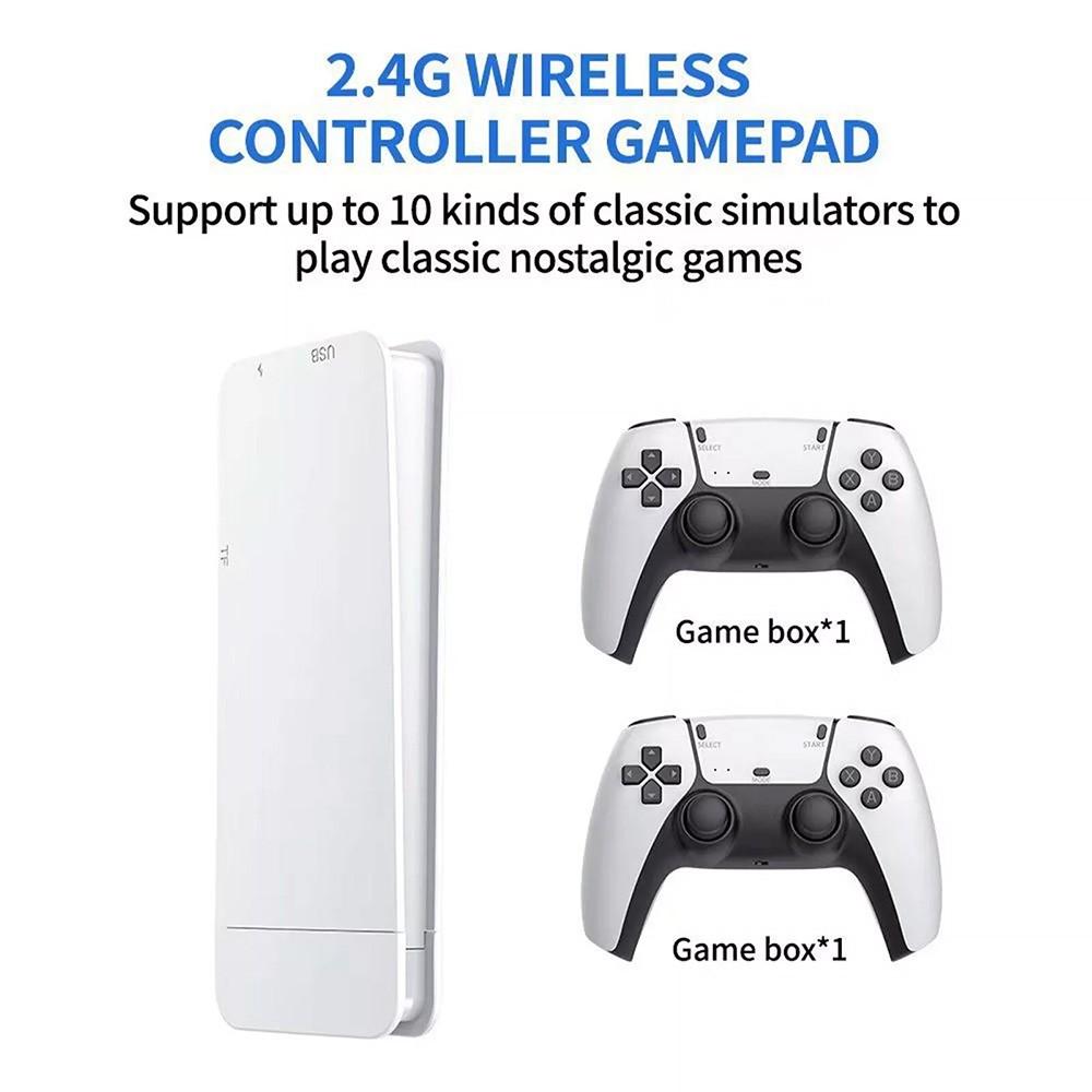 Retro Game Console 41000+ Games 4K HDMI Output w/ 2 Wireless Controllers &128GB~