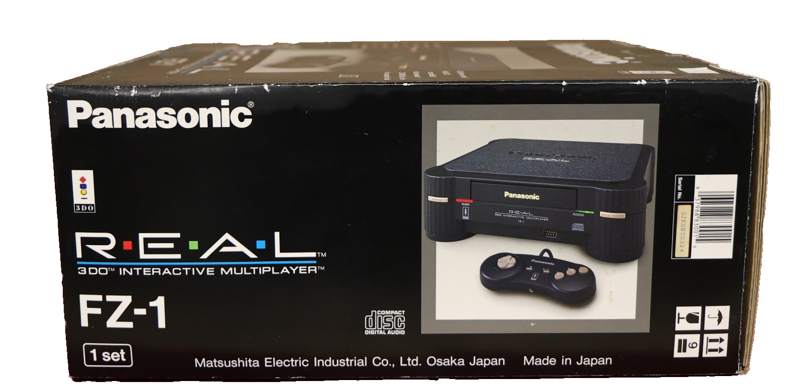 Panasonic FZ-1 REAL 3DO Console – Black 🌟 [Console, Controller, Box] TESTED ✅