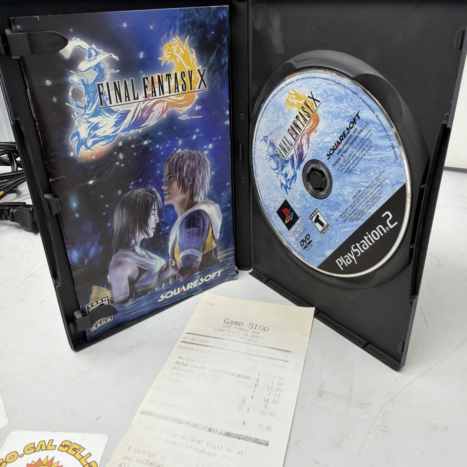 Sony PlayStation 2: Fat Console (SCPH-30001) w/FFX, 1 OEM DualShock 2, 1 Mascara